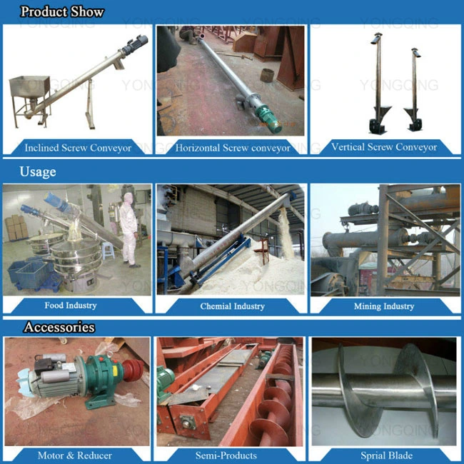 Yongqing Professional Hopper Auger Feeder Screw Conveyor